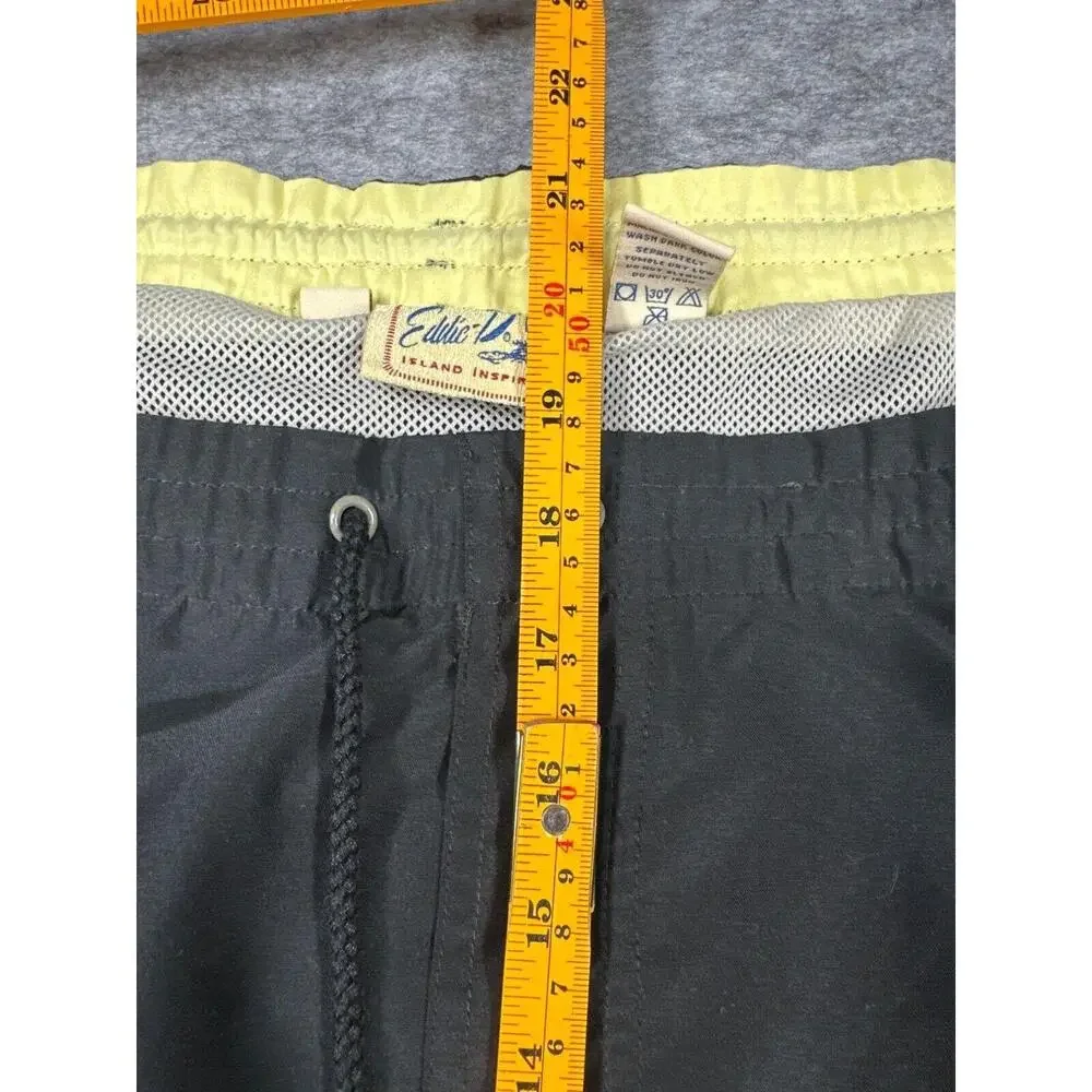 Eddie Bauer Eddie-D‎ Swim Trunks Men's 7XB Black Yellow Big Tall Board Shorts - Picture 7 of 9